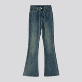 Raw-hem vintage jeans for ladies