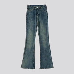 Raw-hem vintage jeans for ladies