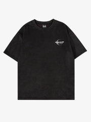 Moon Print Suede Tee