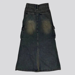 Y2k denim skirt for women