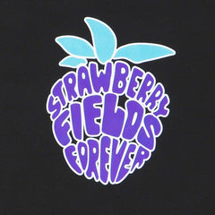 Printed Strawberry Rounded Collar Soft Cotton Tee