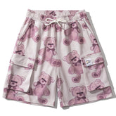 Bear Doll Full-print Side Pocket Shorts