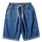 Solid Color Vintage Denim Shorts