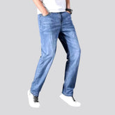 Sanded thin jeans for men