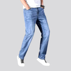 Sanded thin jeans for men