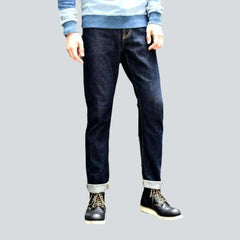 Sanforized selvedge jeans for men