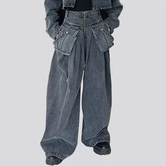 Voluminous baggy jeans for women