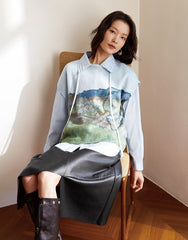 Van Gogh sleeveless knitted sweater