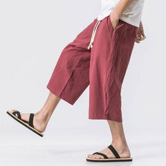 Sekino Cropped Pants Red