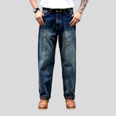 Selvedge high-waist jeans for men