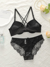 Sexy Black Lace Front Closure Underwire Bra