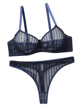 Sexy Blue Mesh Bra
