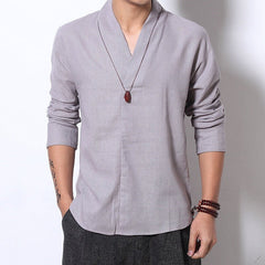 Shinu Sleeve Shirt Gray