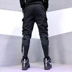 Buckle Tape Belts Cargo Pants