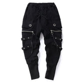 Zippers Multi Pockets Ring Pants