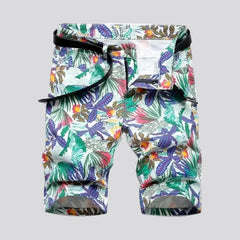 Skinny denim shorts for men