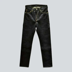Slim raw self-edge jeans for men