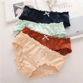Solid Color Cotton Panties