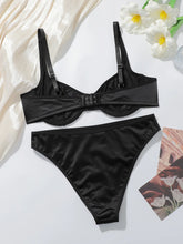 Solid Color Underwire Unpadded Bra