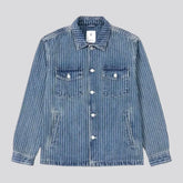 Stonewashed jean jacket for men