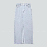 Street long jeans skirt for ladies