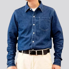Street men's jean shirt