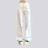 Street white jeans for ladies