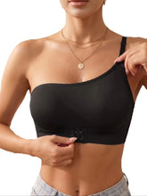 Summer Solid One Shoulder Wireless Women Bra