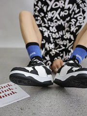 High Street Black And White Board Casual Shoes