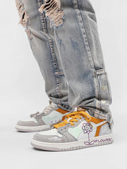 Sunflower Couple Sports Skate Shoes