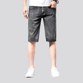 Thin denim shorts for men
