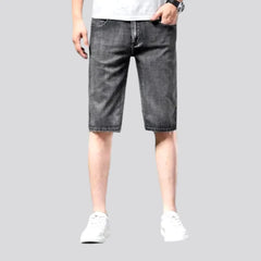 Thin denim shorts for men