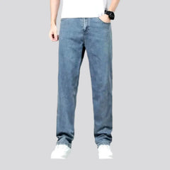 Thin stonewashed jeans for men