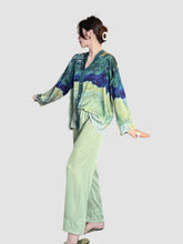 Van Gogh inspired silky pajamas