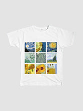 Van Gogh paintings grid - Unisex tshirt