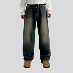 Vintage men's yellow-cast jeans