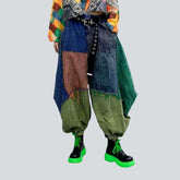 Vintage multi-color denim pants