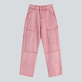 Vintage pink women's baggy jeans