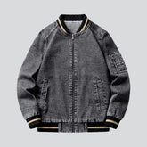 Vintage sherpa jean jacket for men