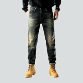 Vintage yellow-cast jeans for men