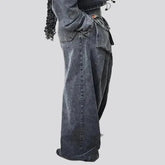 Voluminous baggy jeans for women