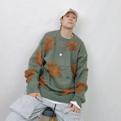 Bear Patch Knit Sweater