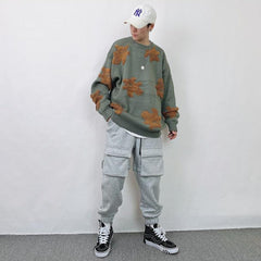 Bear Patch Knit Sweater