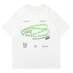 Circular Ghosted Letter Graphic Tee