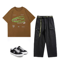 Circular Ghosted Letter Graphic Tee