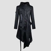 Dark Irregular Ribbons Long Jacket