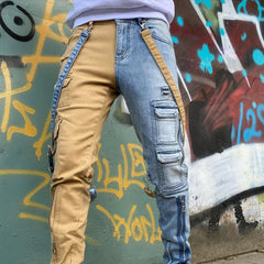 Double Color Casual Jeans
