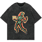 Electric Shock Skeleton Graphic Tee