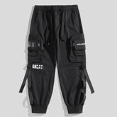 Function Buttons Ribbons Zipper Pockets Cargo Pants