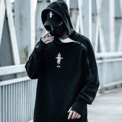 Functional Double Zipper Turtleneck Hoodie